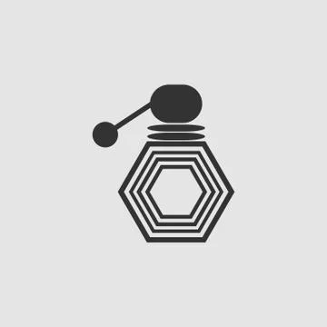 Cologne icon flat. Stock Illustration
