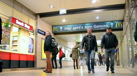 Cologne main station (aka Koln Hauptbahnhof) in Cologne, Germany. 스톡 동영상 60594823