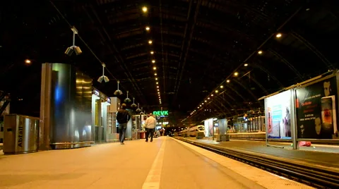 Cologne main station (aka Koln Hauptbahnhof) in Cologne, Germany. Stock Footage 60596954