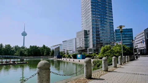 Cologne Mediapark Stock Footage 92754870