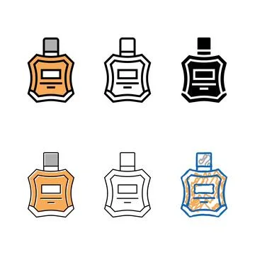 Cologne perfume clean after shaving color icon vector Stock Illustration