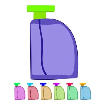 Cologne perfume for men vector cartoon graphic Ilustração Stock
