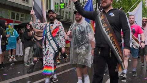 Cologne Pride 2025 (Rainy Parade) 库存影片 312600528