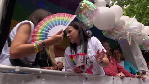 Cologne Pride 2025 (Rainy Parade) 库存影片 312600720
