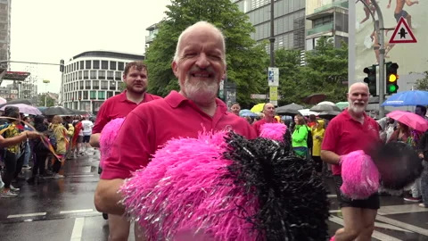 Cologne Pride 2025 (Rainy Parade) 库存影片 312795255