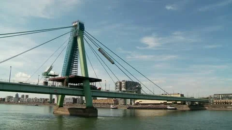 Cologne With Rhine (Germany) Stock Footage 11727768
