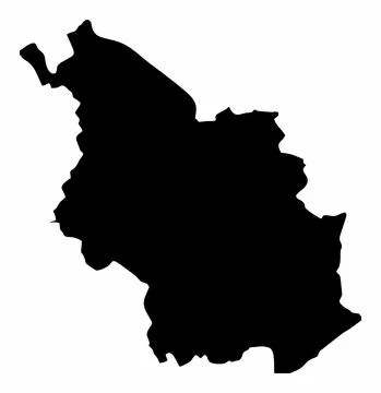 Cologne silhouette map Stock Illustration