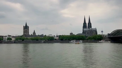 Cologne skyline Stock Footage 102554858