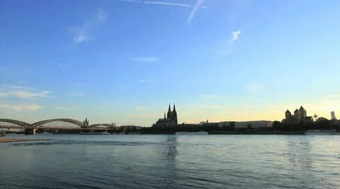 Cologne Skyline, Germany Stock-Footage 11614724
