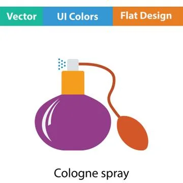 Cologne spray icon Illustrazione stock