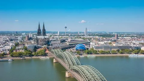 Cologne at summer Stock Photos