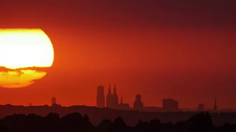 Cologne Sunset Stock Footage 203954071