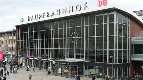 Cologne Train Main Station Stock Footage 341782629