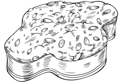 Colomba Pasquale Italian Easter bread. Hand drawn vector illustration. Typi.. 스톡 일러스트