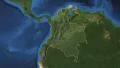 Colombia. 3d earth in space - zoom in on Colombia contoured 4k 4k or 4k+ Resolution