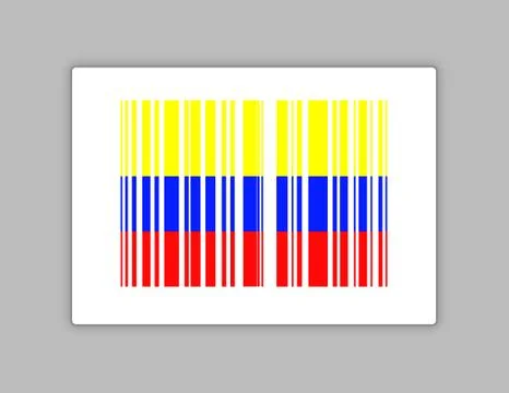 Colombia barcode upc code illustration design Stock-Illustration