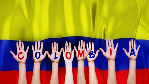 Colombia  Country Flag Stock Footage 161746964