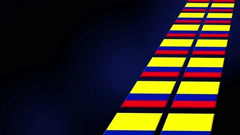Colombia Flag Animated Background 3d Animation Stock Footage 229120646