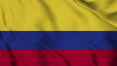 Colombia flag animation for background in 4k. Stock Footage 250368020
