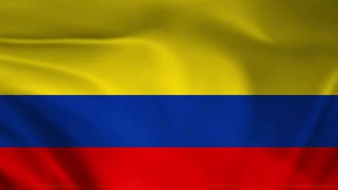 Colombia flag animation Stock Footage 245552400
