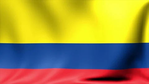 Colombia Flag. Background Seamless Looping Animation. 4K High Definition Video Stock Footage 71898867