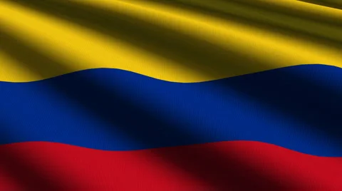 Colombia flag close up Stock-Footage 884573