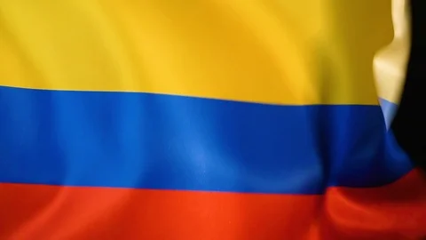 Colombia Flag Flapping Stock Footage 118966457