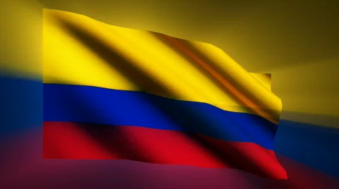 Colombia Flag Stock Footage 872830