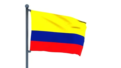 Colombia Flag Video stock 150196147