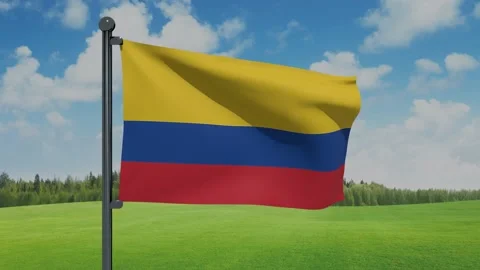 Colombia Flag Video stock 151862137