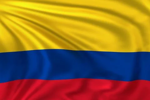 Colombia flag イラスト素材