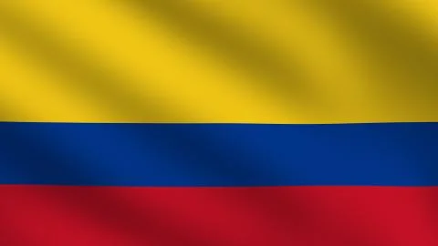 Colombia flag Stock Illustration