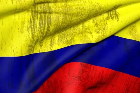 Colombia flag Stock Illustration