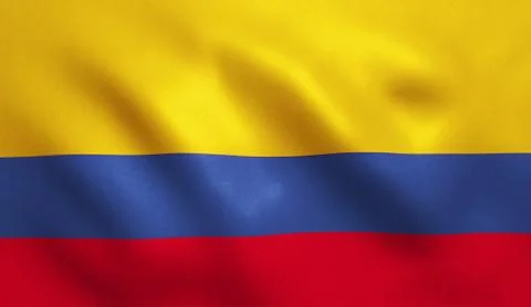 Colombia Flag Stock Illustration