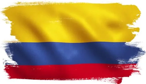 Colombia Flag Stock Illustration