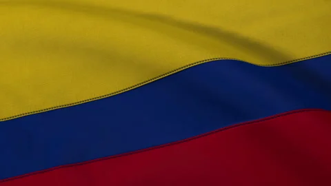 Colombia Flag Loop Stock Footage 241242239