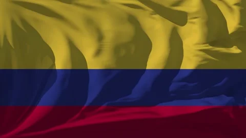 Colombia Flag Loop Stock Footage 295712797