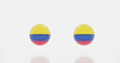 Colombia flag symbol Video stock 187607384