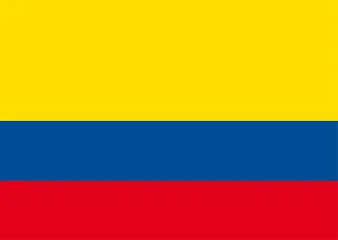 Colombia flag vector Stock Illustration