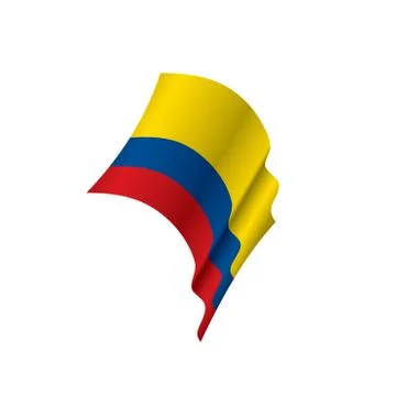 Colombia flag, vector illustration Stock Illustration