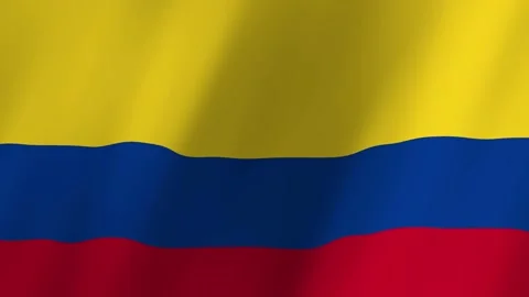 Colombia flag waving animation 스톡 동영상 220388178