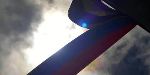 Colombia flag waving in the wind Stock Footage 233811225