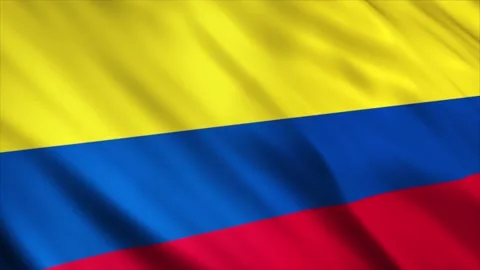 Colombia Flag waving in the wind Stock Footage 236429816