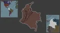 Colombia framed and extracted. Administrative 4k or 4k+ Resolution