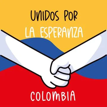 Colombia hope unity Stock Illustration