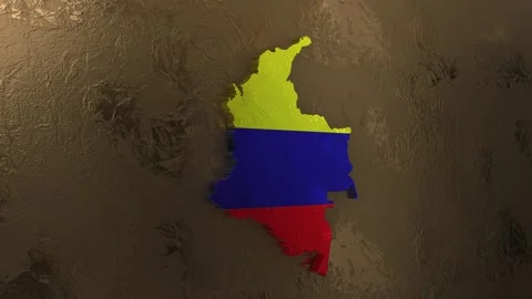 Colombia Map 库存影片 277866496