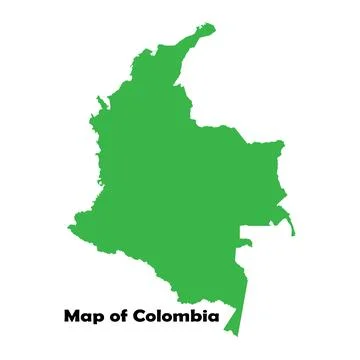 Colombia map icon Stock Illustration