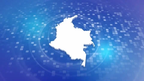 Colombia Map Intro 库存影片 247910167