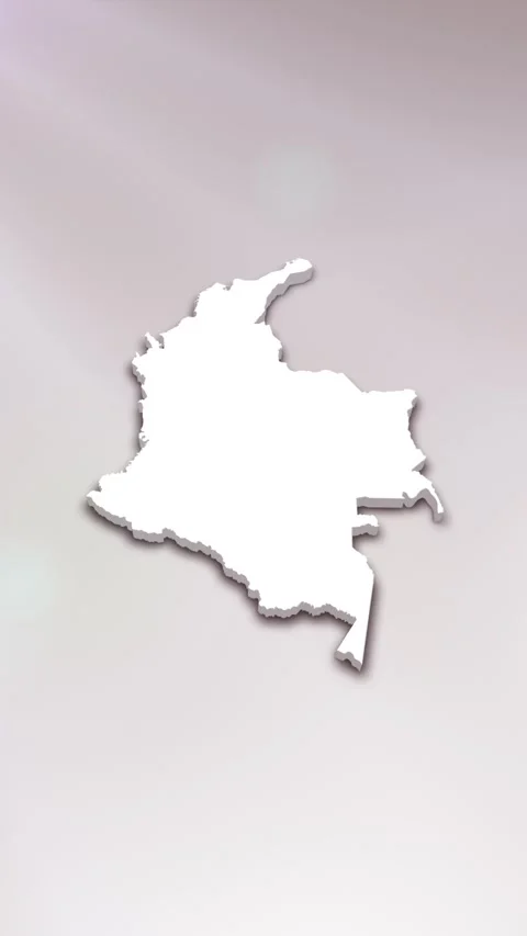 Colombia Map Intro Stock Footage 261659669