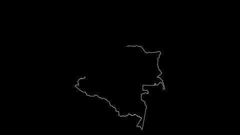Colombia map outline animation | Stock Video | Pond5